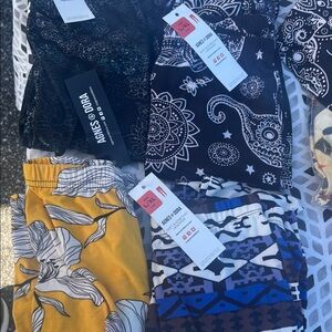 Agnes & Dora Kids Shorts - Black, Blue, Yellow Patterns